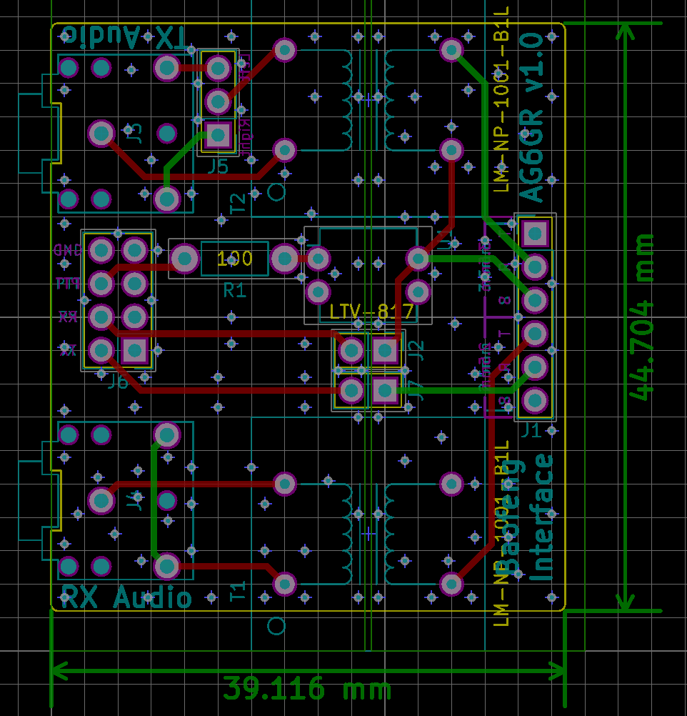 Baofeng interface PCB traces