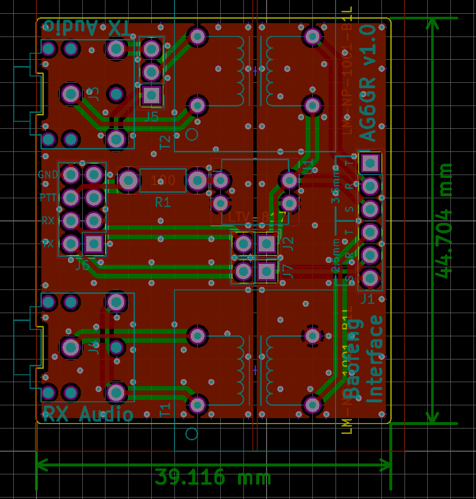 Baofeng interface PCB layout