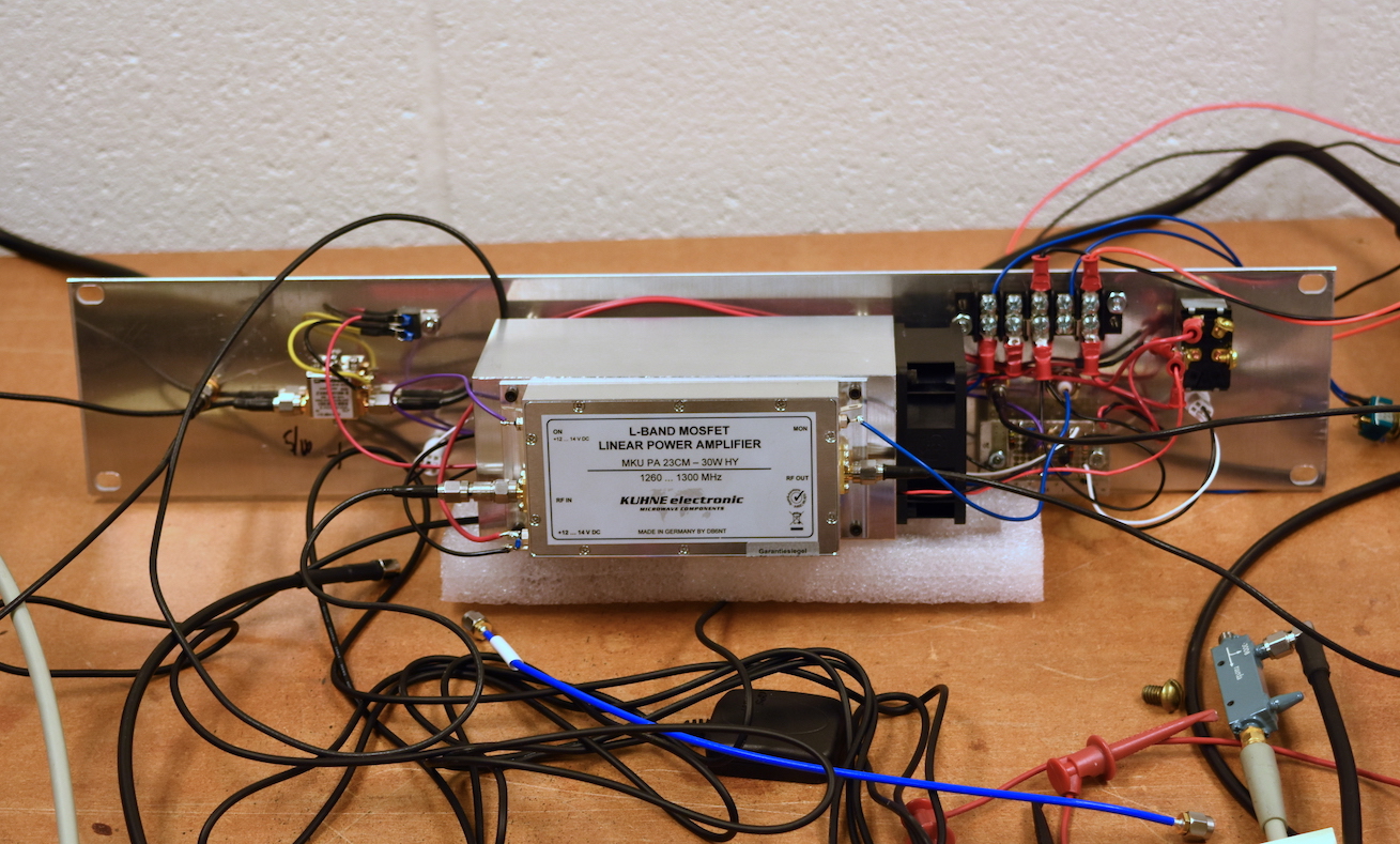 Amplifier panel under test